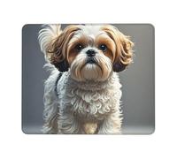 Tappetino per mouse da 20,1 x 24,1 cm, tappetino per mouse con cane Shih Tzu, tappetino per mouse per computer, con base in gomma antiscivolo, tappetino per tastiera per lavoro