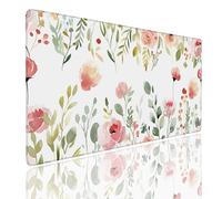 Tappetino per Mouse da Gaming, Tappetino Mouse Pad XL Grande, Mousepad con Impermeabile e Antiscivolo, Lavabile Sottomano Copri Scrivania Ufficio Casa, Tappetini Tappeto Mouse Mat 800x400x4mm Rose (4)
