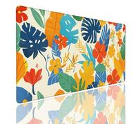 Tappetino per Mouse da Gaming, Tappetino Mouse Pad XL Grande, Mousepad con Impermeabile e Antiscivolo, Lavabile Sottomano Copri Scrivania Ufficio, Tappetini Tappeto Mouse Mat 900x400x4mm Tropical (5)