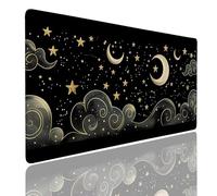 Tappetino per Mouse da Gaming, Tappetino Mouse Pad XL Grande, Mousepad con Impermeabile e Antiscivolo, Lavabile Sottomano Copri Scrivania Ufficio Casa, Tappetini Tappeto Mouse Mat 800x400x4mm Star (2)