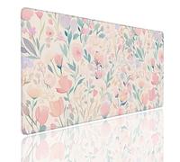 Tappetino per Mouse da Gaming, Tappetino Mouse Pad XL Grande, Mousepad con Impermeabile e Antiscivolo, Lavabile Sottomano Copri Scrivania, Tappetini Tappeto Mouse Mat 800x300x4mm Watercolor (4)