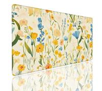 Tappetino per Mouse da Gaming, Tappetino Mouse Pad XXL Grande, Mousepad con Impermeabile e Antiscivolo, Lavabile Sottomano Copri Scrivania, Tappetini Tappeto Mouse Mat 900x600x4mm Watercolor (2)