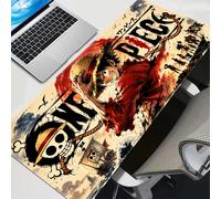 Tappetino per Mouse da Gaming XXL O-One P-Piece Luffy, Mousepad HD per Computer Domestico, Tappetino per Tastiera Antiscivolo, Grande Tappetino in Gomma per Ufficio