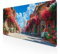 Tappetino per Mouse da Gioco 1600x800x3mm Tappeto Mouse Colorato,Impermeabile Tappetino da Scrivania Piccola città,Mouse Pad per Migliora la Velocità e Precisione per Ufficio,Regali per Uomini D1-446