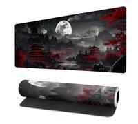 Tappetino per mouse da gioco, 30,5 x 80 cm, con bordi cuciti, antiscivolo, per casa e ufficio, per aumentare il livello del tuo (lago notturno), grande base antiscivolo