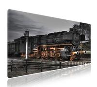 Tappetino per mouse da gioco, 30,5 x 80 cm, extra resistente, con cavalli al galoppo sulla sabbia, magnifica scena che corre, animali a tema equino, ampia base antiscivolo