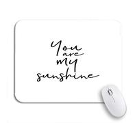 Tappetino per Mouse da Gioco Abstract Lettering Ink Modern You Are My Sunshine Tappetino Mouse Portatile Confortevole Tappetino Mouse Gaming, per Scrivania, Gioco, 25 x 30cm