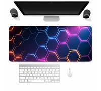 Tappetino per Mouse da Gioco Alveare Tecnologico, XXL Mouse pad, Controllo Preciso del mouse Migliora la Velocità e la Precisione, Lavabile tappetino Scrivania per Ufficio e casa 1200x600x2MM