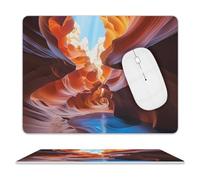 Tappetino per Mouse da Gioco Antelope Canyon Tappetino Mouse Personalizzato Impermeabile Sottomano, per Computer, Laptop, Scrivania, 25x30cm