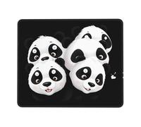 Tappetino per mouse da gioco antiscivolo con panda che guarda il divertimento, tappetino per mouse da scrivania, adatto per studio e gioco, 25,4 x 30,5 cm