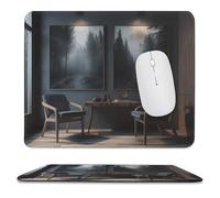 Tappetino per mouse da gioco, antiscivolo, impermeabile, 24,9 x 30 cm, per mouse, computer, laptop, ufficio, ci sono sedie in camera