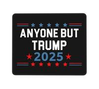 Tappetino per Mouse da Gioco Anyone But Trump 2025 Anti Trump Tappetino Mouse Piccolo Personalizzato Base Antiscivolo in Gomma Mousepad Forma Rettangolare, per Laptop, Scrivania, Casa, 25x30cm