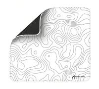 Tappetino per mouse da gioco ATTACK SHARK CM02, rivestito in materiale impermeabile, di grandi dimensioni, superficie di controllo liscia e spessa, base in gomma antiscivolo, bordo cucito in microfibr