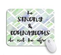 Tappetino per Mouse da Gioco Be Strong And Courageous Watercolor Boys Room Tappetino Mouse Confortevole Facile da Pulire Tappetini Mouse, per Gaming Mouse, Casa, 25 x 30cm
