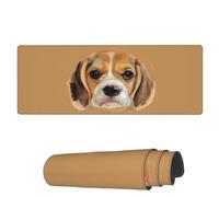 Tappetino per Mouse da Gioco Beagle Head Dog Puppy Tappetini Mouse Antipolvere Sottomano, per Gaming Mouse, Computer, Laptop, 80x30cm