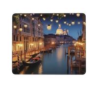 Tappetino per Mouse da Gioco Beautiful Venice At Night Soffice Tappetino Mouse Multifunzione Mousepad per Computer Mac Sensori da Gioco 10X12In
