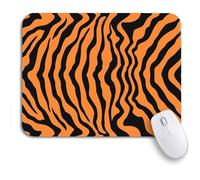 Tappetino Per Mouse Da Gioco Bengal Pattern Tiger Stripe Black Safari Stripes Sottomano Impermeabile Confortevole Tappetino Mouse, Per Computer, Gioco, 25 x 30cm