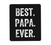 Tappetino per Mouse da Gioco Best Papa Ever Tappetino per Il Mouse Antiscivolo Confortevole Impermeabile Mousepad Forma Rettangolare, per Scrivania, Laptop, Computer, 25x30cm