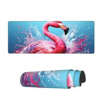 Tappetino Per Mouse Da Gioco Big Pink Flamingo Bird Tappetino Mouse Pad Lavabile Sottomano, Per Laptop, Computer, Gaming Mouse, 80x30cm