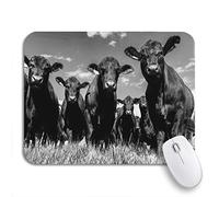 Tappetino per Mouse da Gioco Black Angus Cow And Heifers Shot from Low Angle Tappetino Mouse Gaming Portatile Impermeabile Tappetino Mouse Piccolo, per Computer, Laptop, 25 x 30cm