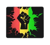 Tappetino per Mouse da Gioco Black History Black Power African Pride Portatile Tappetino Mouse Durevole Accessori Gaming per Ufficio Gaming Laptop 10X12In