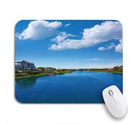 Tappetino Per Mouse Da Gioco Blue Cape Cod Bumps River Near Craigville Beach Massachusetts Sottomano Personalizzato Base Antiscivolo In Gomma Tappetino Mouse Pad, Per Casa, Ufficio, 25 x 30cm