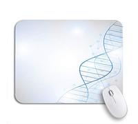 Tappetino per Mouse da Gioco Blue Dna Molecule Structure Abstract Shape Generated Tappetino Mouse Gaming Base Antiscivolo in Gomma Confortevole Tappetini Mouse, per Gioco, Computer, 25 x 30cm