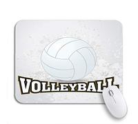 Tappetino Per Mouse Da Gioco Blue Sport White Volleyball Activity Ball Beach Black Circle Tappetino Mouse Piccolo Personalizzato Antipolvere Sottomano, Per Gioco, Scrivania, 25 x 30cm