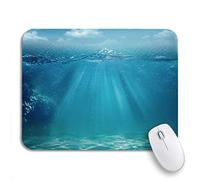 Tappetino Per Mouse Da Gioco Blue Water Abstract Sea And Under Underwater Deep Tappetino Mouse Pad Confortevole Impermeabile Sottomano, Per Gioco, Scrivania, 25 x 30cm