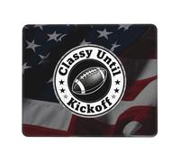 Tappetino per Mouse da Gioco Classy Until Kickoff Tappetino per Il Mouse Antiscivolo Personalizzato Base Antiscivolo in Gomma Mousepad Forma Rettangolare, per Ufficio, Scrivania, Gaming, 25x30cm