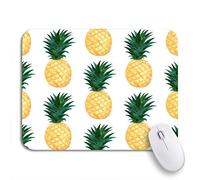 Tappetino Per Mouse Da Gioco Colorful Watercolor Pineapples Pattern Hand Paint On Summer Yellow Tappetini Mouse Personalizzato Lavabile Tappetino Mouse Piccolo, Per Ufficio, Gioco, 25 x 30cm