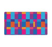 Tappetino per mouse da gioco compatibile con l'arte dei mattoni da parete rosa e blu, grande tappetino per mouse esteso, grande tappetino da scrivania per computer per tastiera, tappetino per mouse da