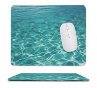 Tappetino per mouse da gioco con base in gomma antiscivolo blu acqua piscina tappetino per mouse per computer portatile quadrato impermeabile tappetino per mouse per casa ufficio