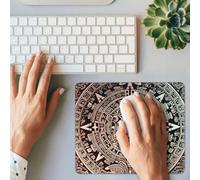 Tappetino per mouse da gioco con calendario Maya, stampa fine del mondo, rettangolare, base in gomma antiscivolo, tappetino per mouse con bordi cuciti, tappetino per mouse per computer, laptop