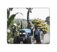 Tappetino per mouse da gioco con giraffa, base in gomma antiscivolo, tappetino per mouse per computer da ufficio, 20 x 26,2 cm