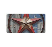 Tappetino per mouse da gioco con motivo American Wastern Texas Star, tappetino antiscivolo per scrivania, lavoro, casa, 30 x 60 cm