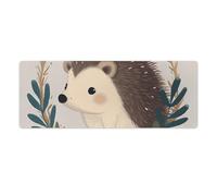 Tappetino per mouse da gioco con simpatico piccolo riccio, tappetino per mouse esteso, base in gomma antiscivolo, tappetini per mouse da tavolo per ufficio, gioco, casa, 30x80 cm