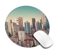 Tappetino per mouse da gioco con stampa di edifici urbani con base in gomma antiscivolo, con bordi cuciti resistenti, per computer, laptop, ufficio, decorazione 1