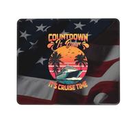 Tappetino per Mouse da Gioco Countdown Is Over It's Cruise Time Tappetino Mouse Facile da Pulire Base Antiscivolo in Gomma Sottomano, per Ufficio, Laptop, Gaming, 25x30cm