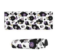 Tappetino per Mouse da Gioco Cow Skin Pattern Purple Flower Tappetino Mouse Pad Impermeabile Sottomano, per Ufficio, Scrivania, Gaming Mouse, 80x30cm