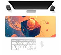 Tappetino per Mouse da Gioco Cubo d'Arancia, XXL Mouse pad, Controllo Preciso del mouse Migliora la Velocità e la Precisione, Lavabile tappetino Scrivania per Ufficio e casa 1000x500x3MM