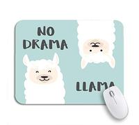Tappetino Per Mouse Da Gioco Cute Cartoon Lama No Drama Llama Motivational And Inspirational Sottomano Facile Da Pulire Confortevole Tappetino Mouse Gaming, Per Gaming Mouse, Computer, 25 x 30cm