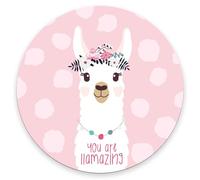 Tappetino per Mouse da Gioco Cute Llama Funny Quote You Are Llamazing Tappetino Mouse Gaming Confortevole Portatile Sottomano, per Scrivania, Casa, Laptop, 20cm