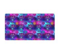 Tappetino per mouse da gioco di grandi dimensioni con bordi cuciti compatibile con Galaxy SkyWild Animals Tiger Art, tappetino per mouse con base in gomma antiscivolo per ufficio, computer, tastiera,