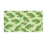 Tappetino per mouse da gioco di grandi dimensioni, impermeabile extra large con bordo cucito, compatibile con il simpatico cartone animato coccodrillo, tappetino per mouse da scrivania antiscivolo per