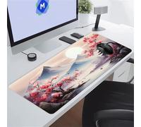 Tappetino per Mouse da Gioco Dipinti Inchiostro Tappetino Mouse XXL 800x400x2 mm Tappetino Scrivania Grande Controllo Preciso del Mouse, Tenuta Stabile, Lavabile, Sottomano per Ufficio e casa