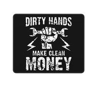 Tappetino per Mouse da Gioco Dirty Hands Make Clean Money Confortevole Tappetino Mouse Gaming Portatile Accessori Gaming per Sensori da Gioco Mac Pc 10X12In