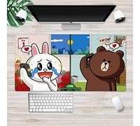 Tappetino per mouse da gioco Edge Mouse Pad Computer Laptop Lock Blocco tastiera (60cm x 30cm)
