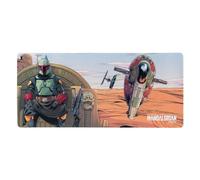 Grupo Erik: Tappetino Mouse Star Wars The Mandalorian Boba Fett | Tappetino mouse XXL, base antiscivolo, 100% waterproof e con rifiniture di qualità, 80 x 35 cm, Star Wars Gadget