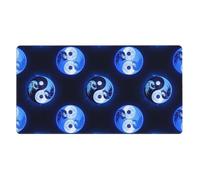 Tappetino per mouse da gioco estensibile, compatibile con l'arte del drago Ying Yang della luna piena ed eclissi, per protezione tastiera da scrivania, tappetino per mouse con base in gomma per lavoro